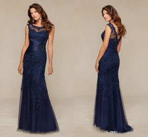Abend Elegant Kleid Lang Blau BoutiqueDesigner Einfach Kleid Lang Blau Boutique