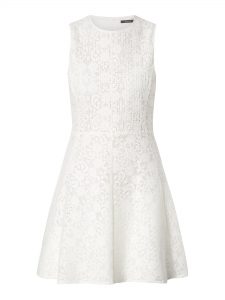 Elegant Kleid Weiß Spitze für 201920 Einfach Kleid Weiß Spitze Ärmel