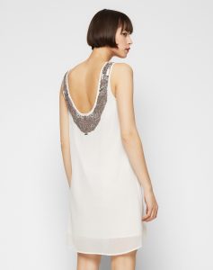 Designer Elegant Kleid Weiß Glitzer DesignDesigner Cool Kleid Weiß Glitzer für 2019