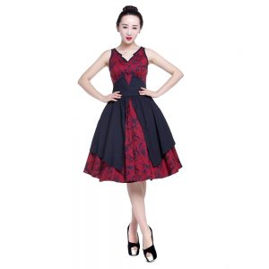 17 Fantastisch Rot Schwarzes Kleid ÄrmelAbend Spektakulär Rot Schwarzes Kleid Design