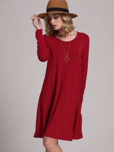 Abend Elegant Rotes Kleid Langarm Bester PreisDesigner Genial Rotes Kleid Langarm für 2019