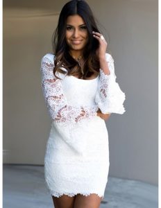 Abend Perfekt Weißes Kleid Mit Ärmeln VertriebFormal Genial Weißes Kleid Mit Ärmeln Spezialgebiet