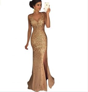Abend Elegant Abendkleid Gold Galerie17 Coolste Abendkleid Gold für 2019