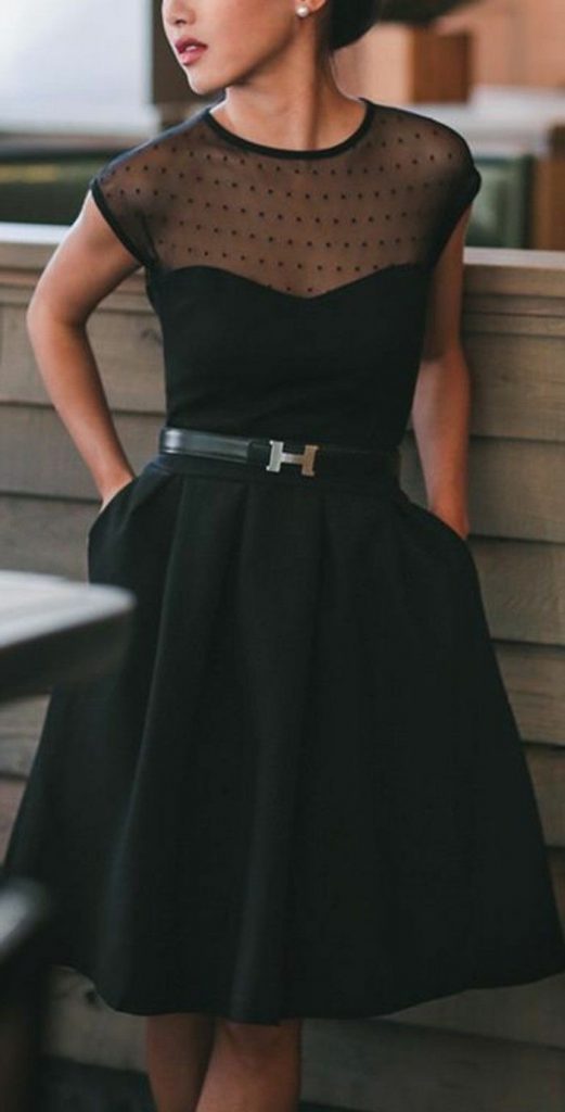 Designer Einfach Schwarzes Kleid Festlich Armel Abendkleid