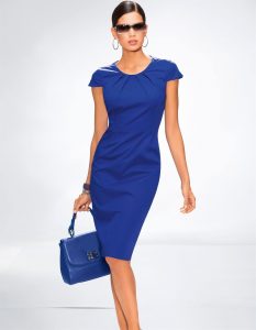 Abend Luxus Kleid Royalblau ÄrmelDesigner Leicht Kleid Royalblau für 2019