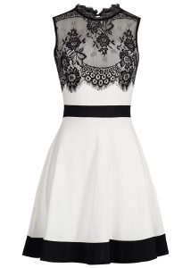 Abend Luxus Damen Kleid Schwarz Weiß Vertrieb10 Elegant Damen Kleid Schwarz Weiß Ärmel