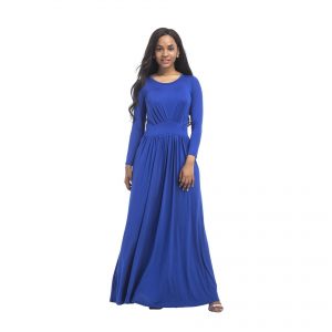 15 Genial Kleid Lang Blau Design15 Leicht Kleid Lang Blau Ärmel
