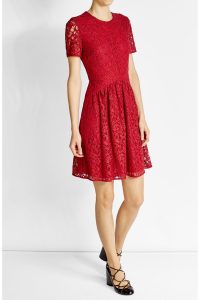 Spektakulär Kleid Rot Spitze DesignDesigner Großartig Kleid Rot Spitze Boutique