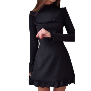 10 Schön Schwarzes Langarm Kleid Bester PreisAbend Top Schwarzes Langarm Kleid Vertrieb