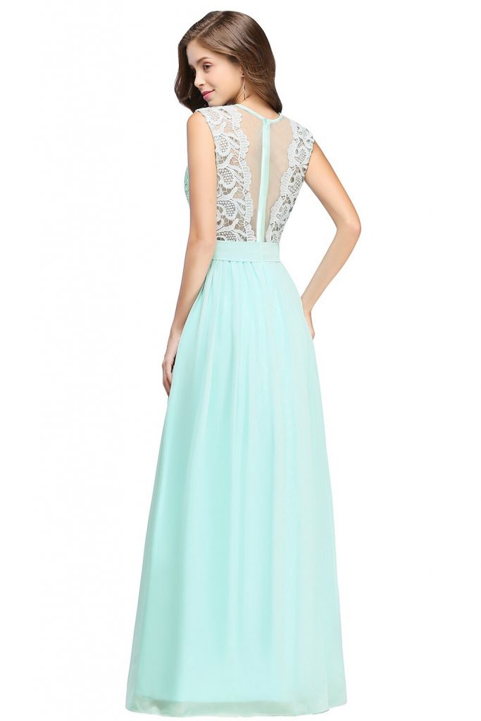 Perfekt Kleid Mintgrün Lang Design - Abendkleid
