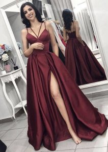 Abend Luxus Satin Abend Kleid Boutique Top Satin Abend Kleid für 2019