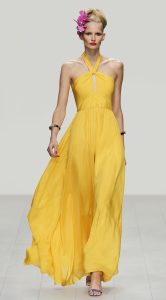 Designer Ausgezeichnet Abendkleid Gelb Ärmel20 Spektakulär Abendkleid Gelb Ärmel