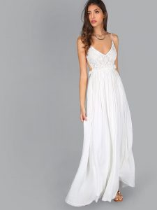 Formal Perfekt Kleid Lang Weiß Spezialgebiet20 Elegant Kleid Lang Weiß Boutique