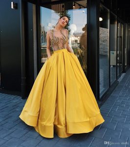 Designer Luxurius Gelbe Abend Kleider VertriebFormal Perfekt Gelbe Abend Kleider Vertrieb
