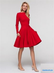 Formal Cool Rotes Abendkleid Langarm Ärmel15 Erstaunlich Rotes Abendkleid Langarm Vertrieb