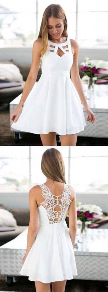 Weiße kurze kleider elegante Weiße Kleider