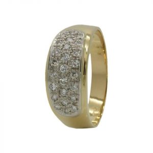 18 K Gold Damenring Mit Diamanten 0,45 Ct Verlobungsring Ehering Diama