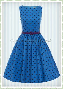 Schön Blaues Kleid Mit Punkten ÄrmelFormal Elegant Blaues Kleid Mit Punkten Spezialgebiet