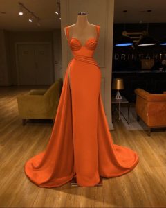 Abend Perfekt Abendkleid Orange BoutiqueDesigner Schön Abendkleid Orange Galerie