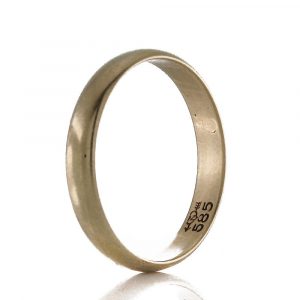 Schlichter Vintage Ehering Band Ring Gold 585Er, Rg 54 X