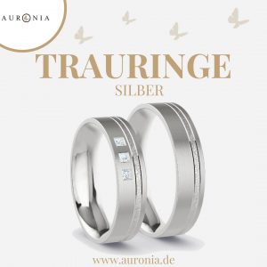 Trauringe Silber Mit Stein/diamant, Schlicht, Schmal, Breit