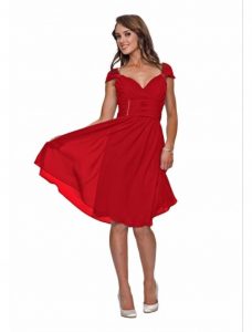 17 Luxus Rotes Kleid Mit Glitzer Ärmel - Abendkleid