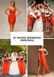 20 Eye-Catching Orange Brautjungfernkleid-Ideen Für