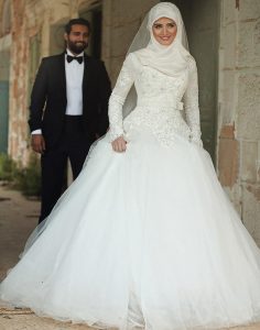 2017 Rollkragen Langarm Hochzeitskleid Der Braut Brautkleid