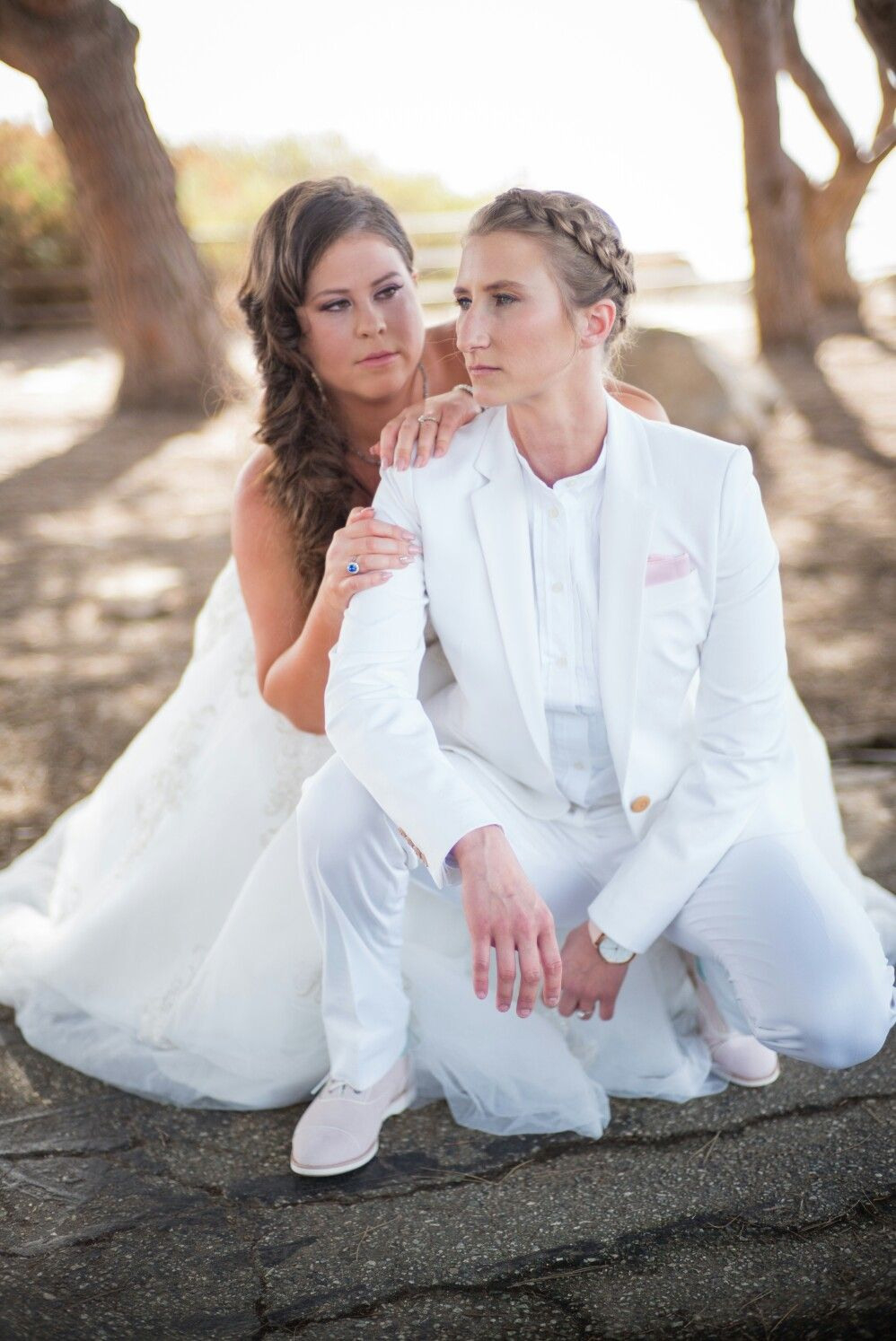Beautiful Lesbian Wedding Fitted Suit | Hochzeit Kleidung