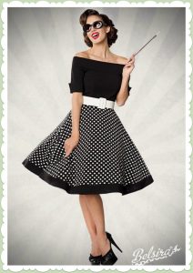 Belsira 50Er Jahre Rockabilly Petticoat Kleid - Polka Dots