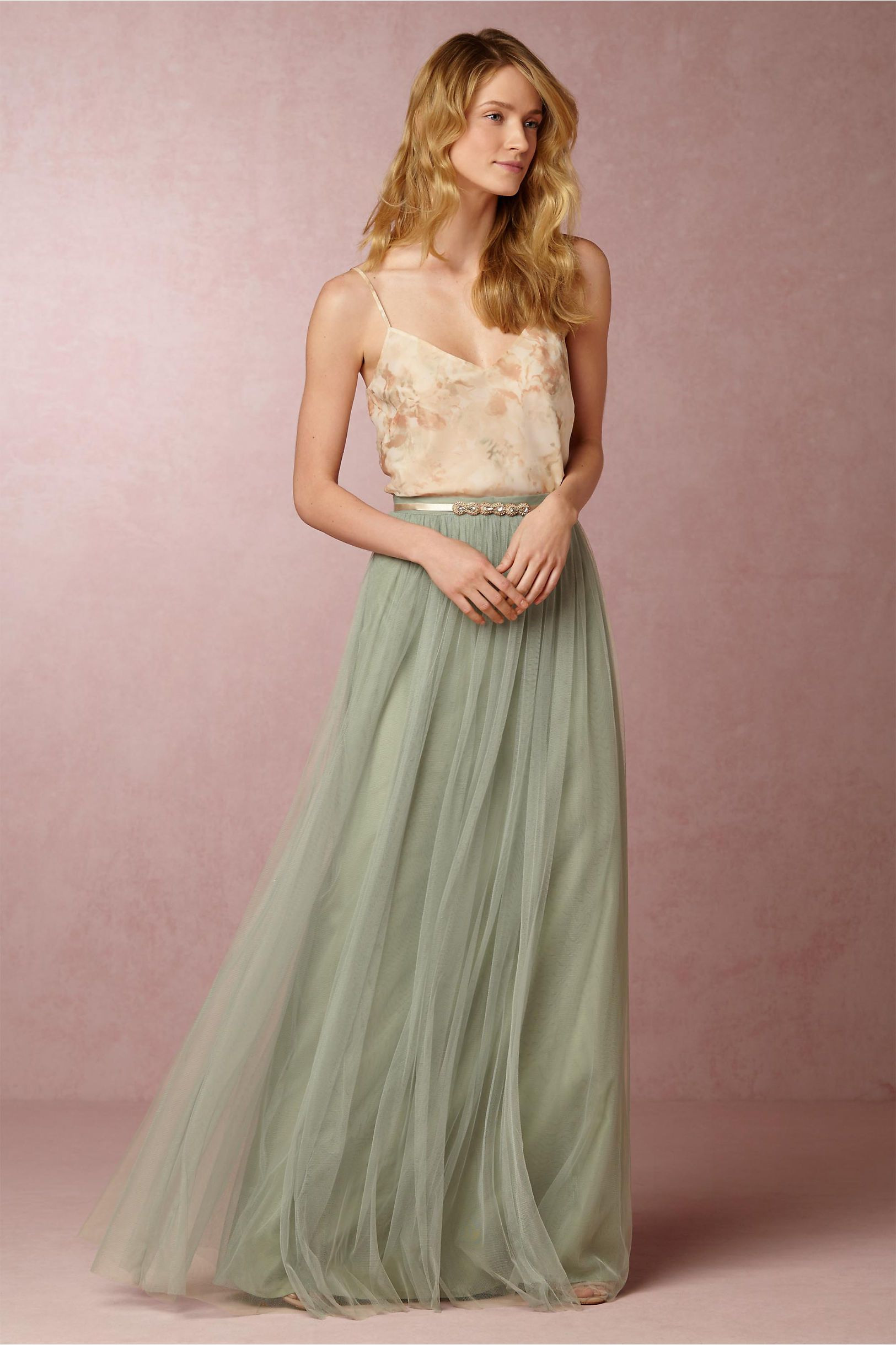 Bhldn Liv Cami &amp; Louise Tulle Skirt In Bridal Party