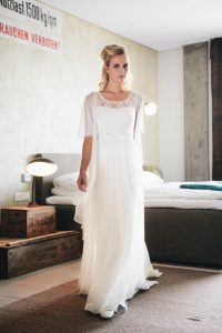 Brautkleid In Seide Mit Trägern – Unsere Geliebte Annabelle