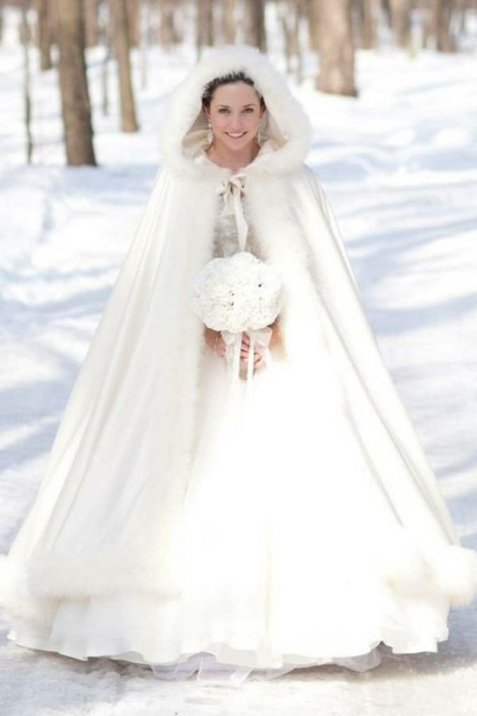 Brautkleider Im Winter Style Hochzeit Jacke Abendkleid