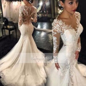 Cheap Long Sleeve Wedding Dress, Buy Quality Mermaid Wedding