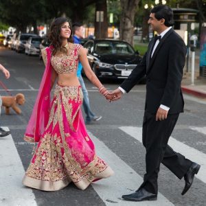 Chic Zwei Stücke Indische Hochzeit Kleider Appliqued A Linie