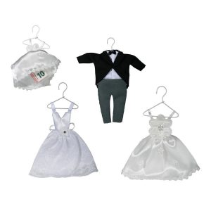 Details Zu Geschenk Verpackung Für Geldgeschenk Hochzeit Brautkleid Anzug  Organza Beutel