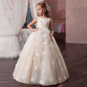 Details Zu Kinder Mädchen Prinzessin Kleid Hochzeit Abendkleid  Kommunionkleid Ballkleider