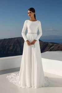 Einfache Langärmelige Brautkleider Wie Brautkleid Von Meghan
