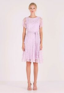 Embroidered Dress - Cocktailkleid/festliches Kleid - Lavender