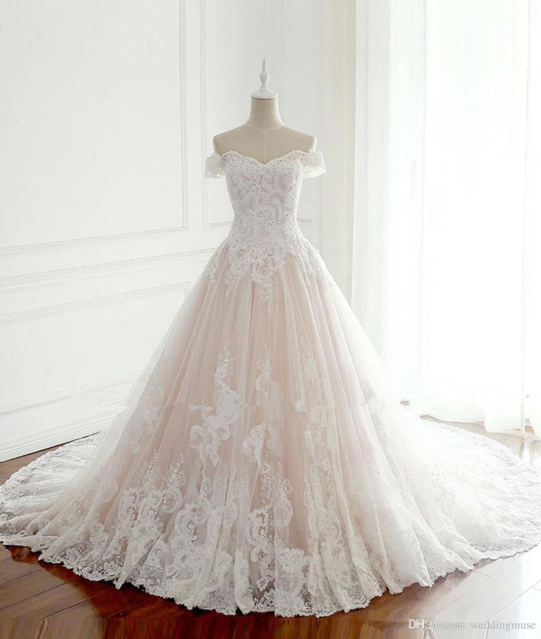 Großhandel New 2020 Prinzessin Brautkleider Türkei Weiß Appliques Rosa  Satin Innen Elegant Bride Kleider Plus Size Von Weddingmuse, 100,42 € Auf