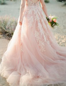 Hochzeitskleid Blush Rose | Kleid Hochzeit, Pinkfarbene