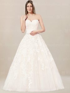 Lace Trägerlos Hochzeitskleid-Sp171