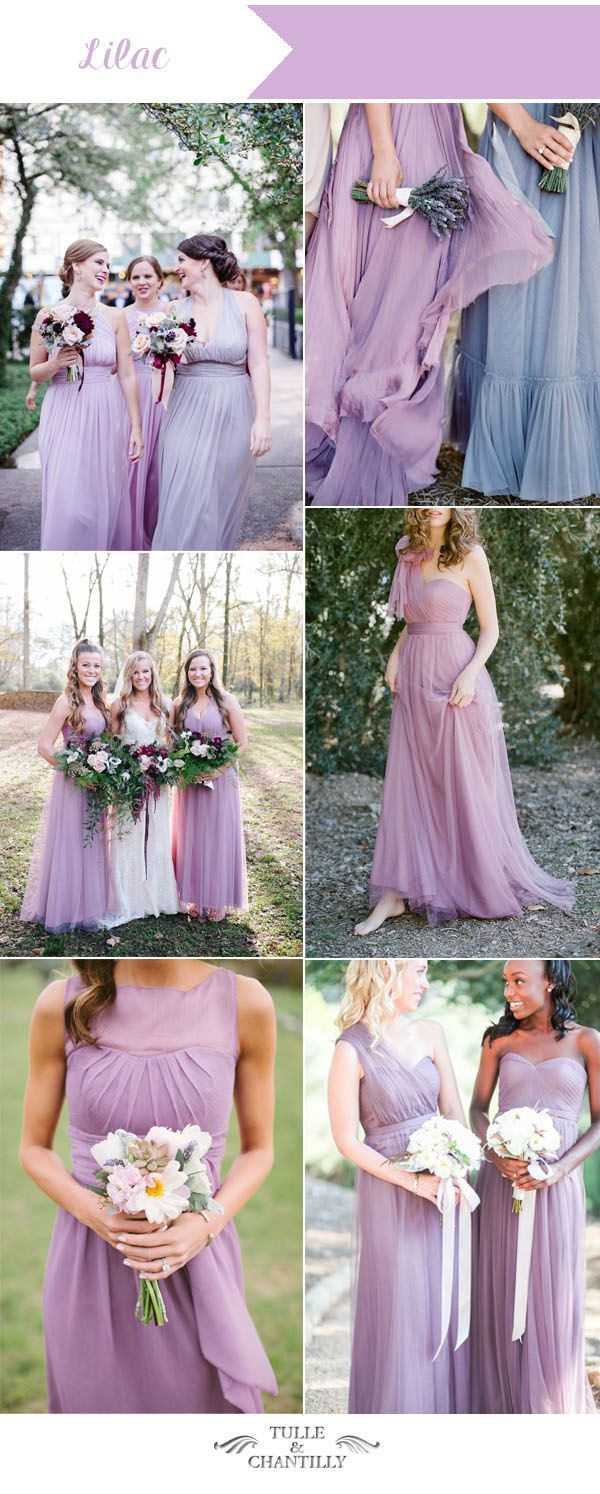 Lilac Lavender Summer Wedding Colors And Bridesmaid Dresses