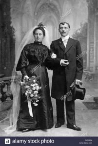 Menschen, Paare, 1900 - 1930, Hochzeitsbild Von A. Eberwein