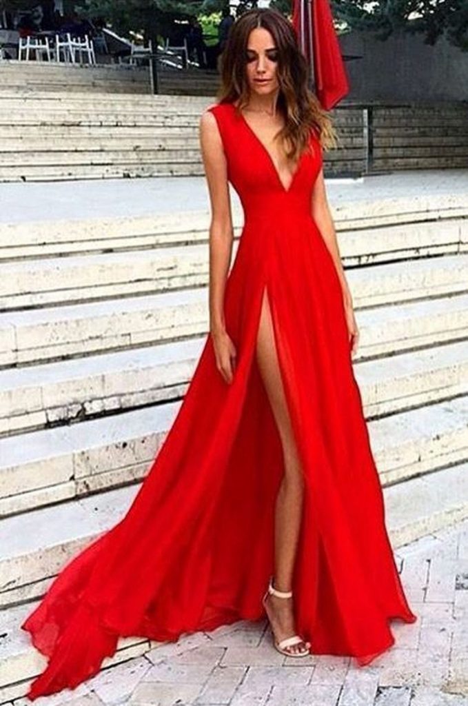 Hochzeit rotes kleid