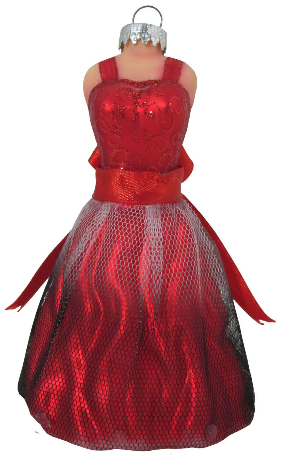 Rotes Kleid, 11,4 Cm