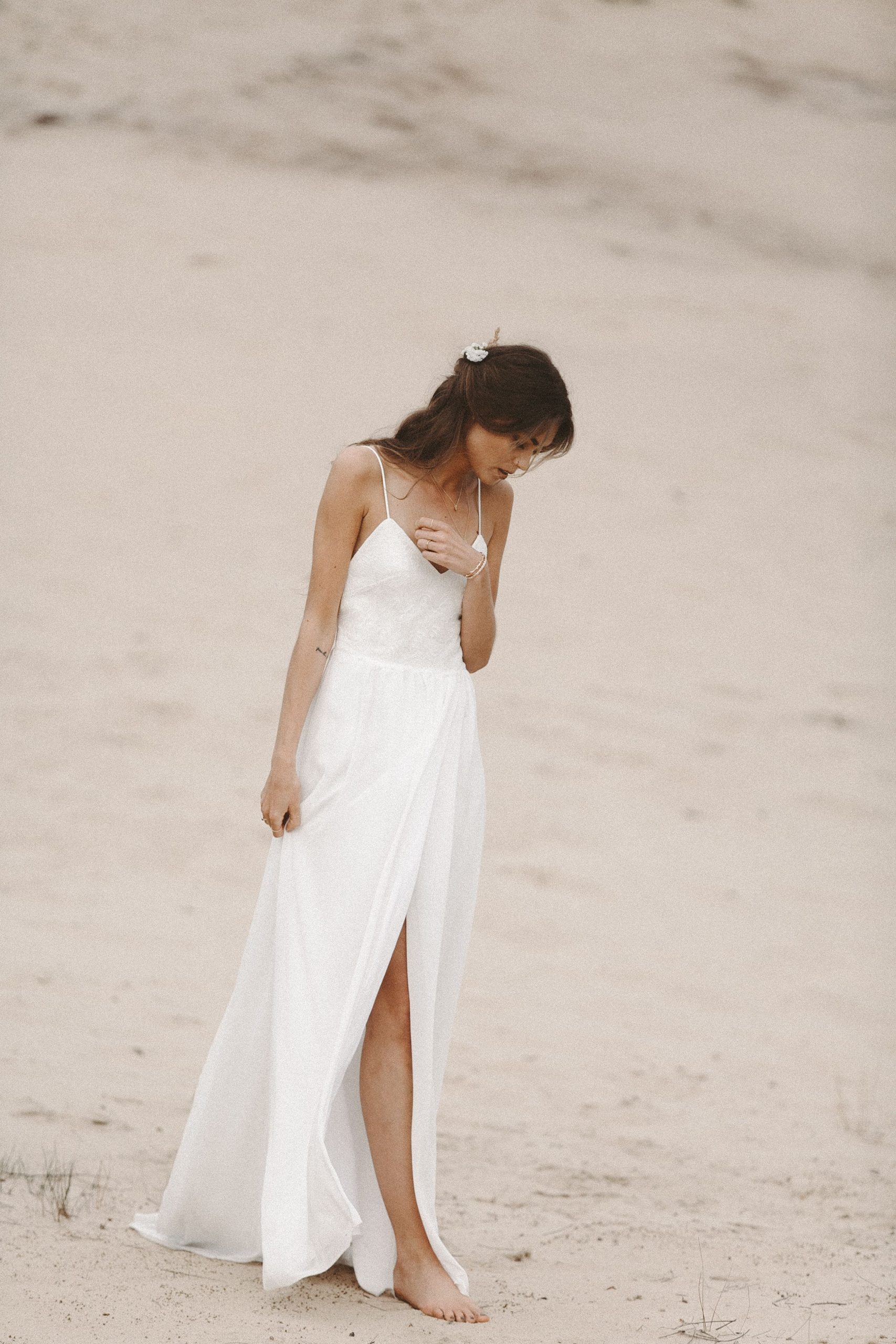 Strandhochzeit Brautkleid Fliessendes Hochzeitskleid Aus