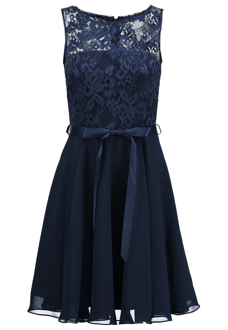 Swing Cocktailkleid / Festliches Kleid - Schwarz Blau