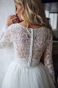 Tulle Long Sleeve Dress Lorelei, Bridal Separates Top And