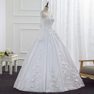Us $125.4 40% Off|Vestido De Noiva 2020 Neue Brautkleid Lange Satin  Hochzeit Kleid Vintage Perlen Hochzeit Kleid Backless Blumen Robe De  Mariage-In